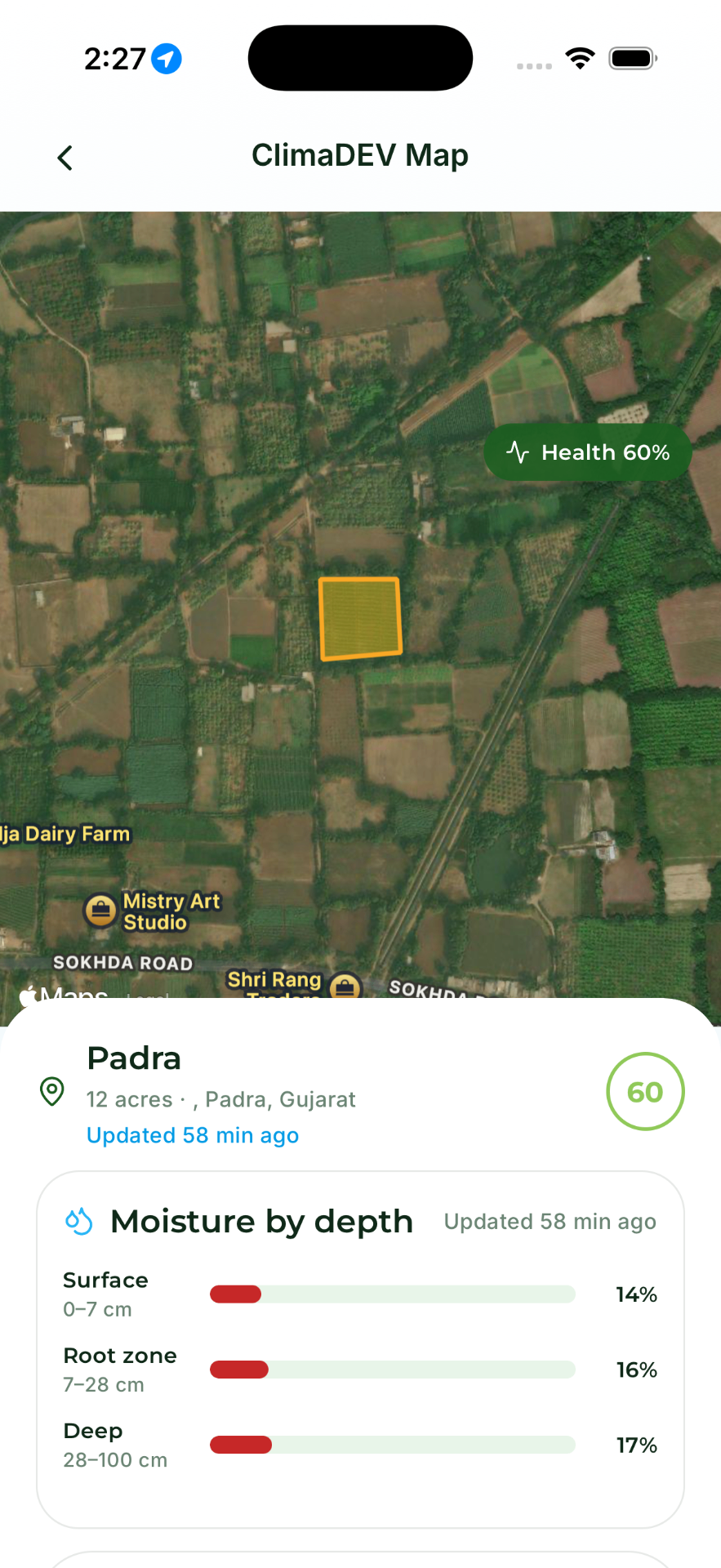 Satellite map